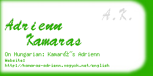 adrienn kamaras business card